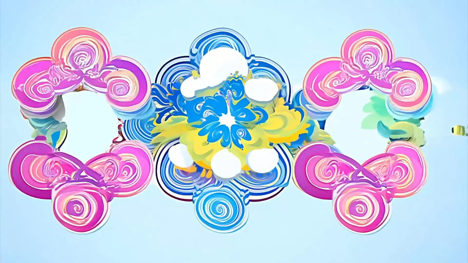 Abstract Floral Swirls Transition for Fashion and Art Videos